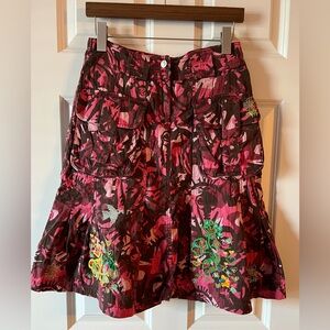 Oilily pink wolf camouflage skirt